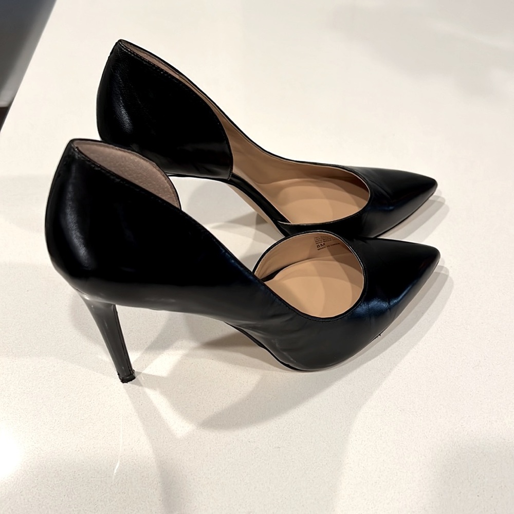 INC Black Pointy Heels
